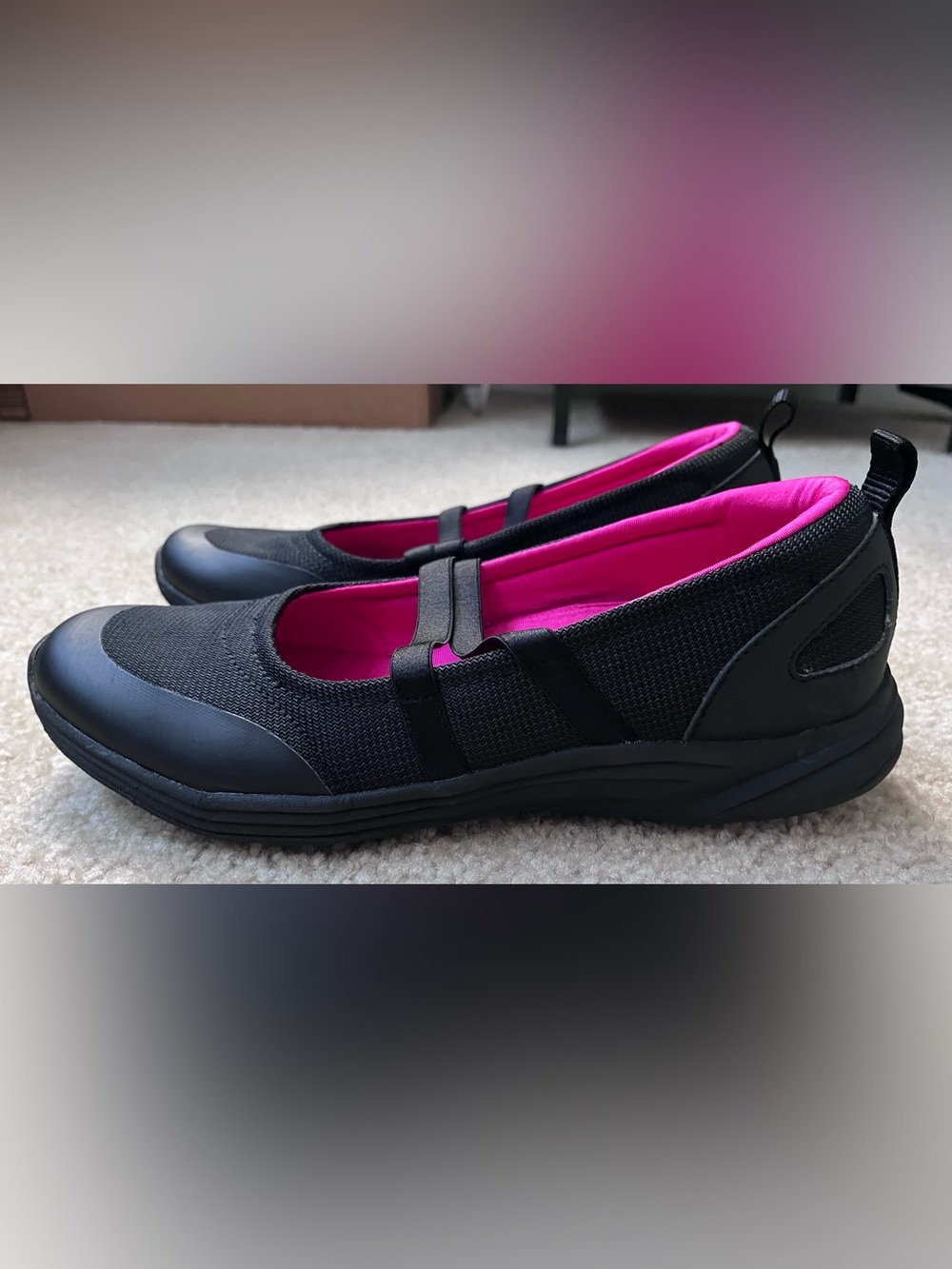 Vionic Agile Opal slip on Mary Jane sneakers flats black 8 - Picture 7 of 9